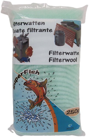 filterwatten 250 gram wol groen