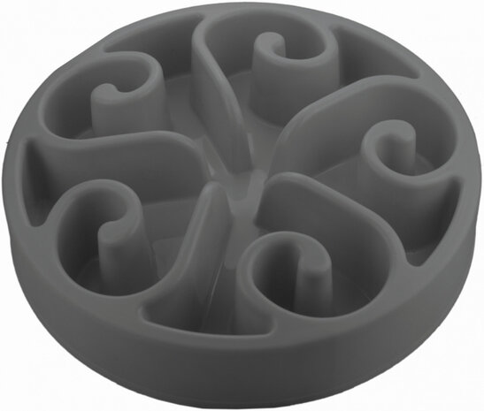 slowfeeder 20,5 cm grijs