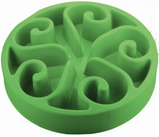 slowfeeder 20,5 cm groen