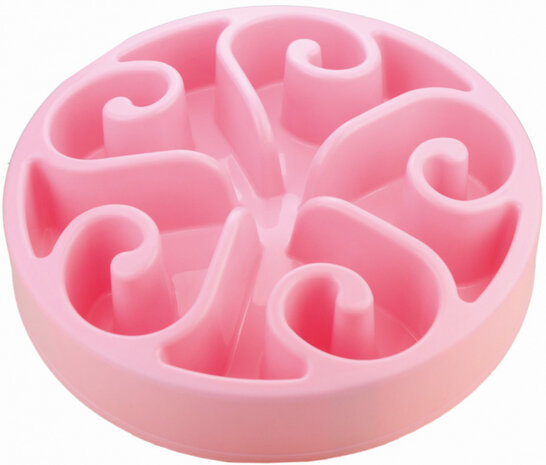 slowfeeder 20,5 cm roze