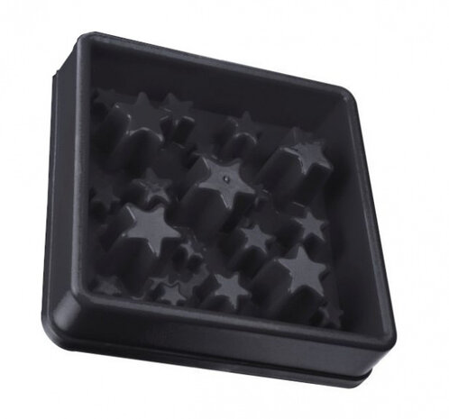 slowfeeder Star 20,5 x 20,5 cm donkergrijs