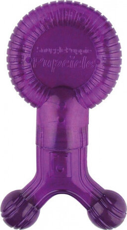 kauwspeelgoed Pupcicle 14 x 6,5 cm paars
