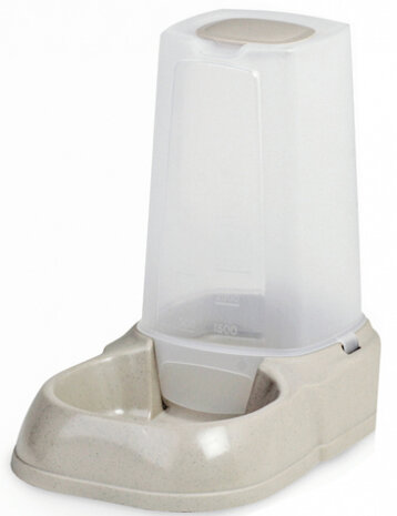 waterdispenser Maya hond/kat 500 ml beige/transparant