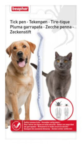 tekenpen tweezijdig wit