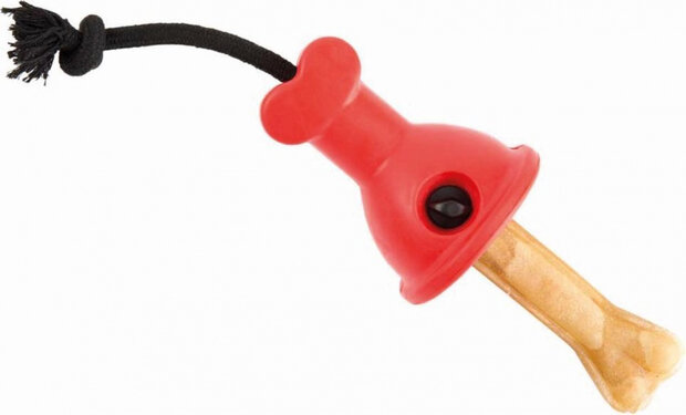 snackhouder 12,5 cm rubber rood/zwart
