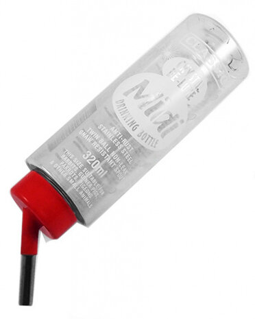 kooifles 192 Konijn 320 ml RVS transparant/rood