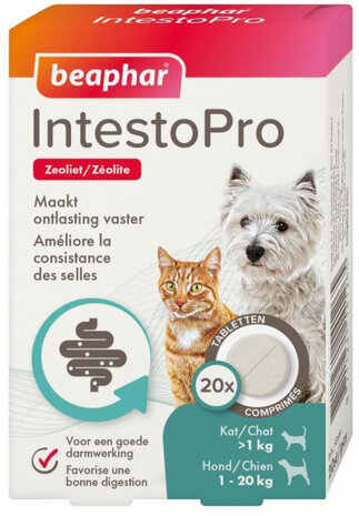 darmondersteuning IntestoPro hond/kat 20 stuks