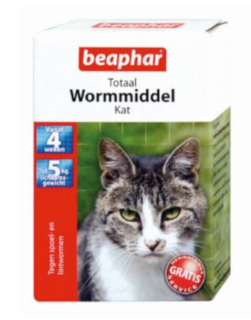 wormenkuur Wormtablet Kat wit 2 stuks