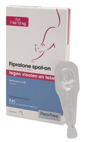 teken- en vlooienbestrijding Fipralone 3x 50 mg