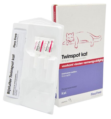 vlooienbestrijding Twinspot 2x 60 mg