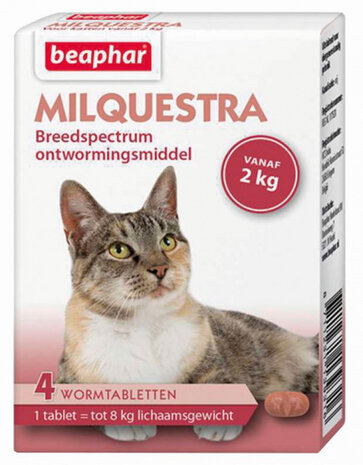 wormenkuur Milquestra &gt;2 kg wit 4-delig