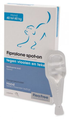 teken- en vlooienbestrijding Fipralone 3x 402 mg