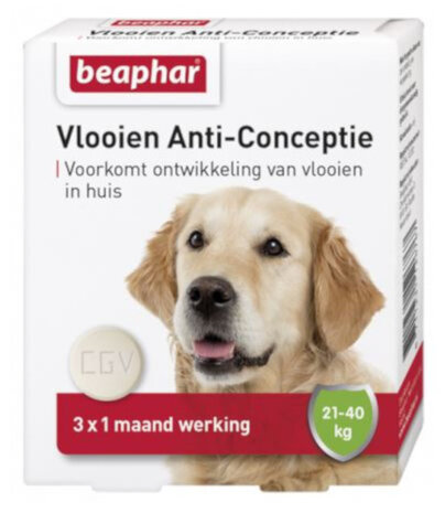 vlooienbestrijding Anti-Conceptie 21-40 kg 3-delig