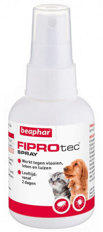 teken- en vlooienbestrijding Fiprtec Spray 100 ml