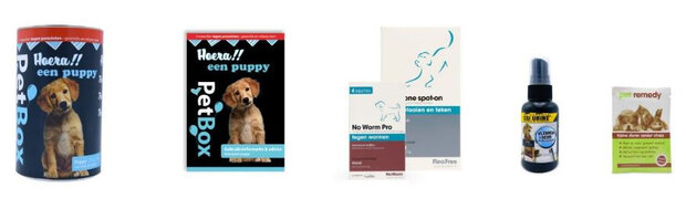 teken- en vlooienbestrijding Petbox 8-20 weken 5-delig