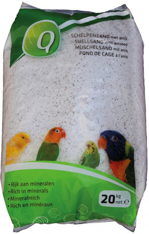 bodembedekking 20 kg schelpenzand wit