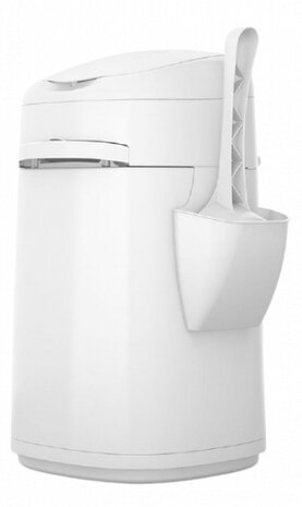 dispenser kattenbakvulling 43,3 cm staal wit 4-delig
