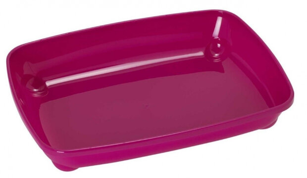 kattenbak 37 x 27,6 cm donkerroze