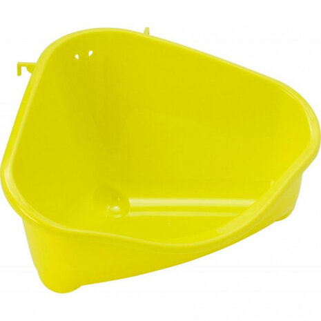 knaagdiertoilet 35,5 x 23,4 cm geel