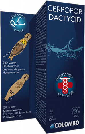visverzorging Cerpofor Dactycid 100 ml blauw