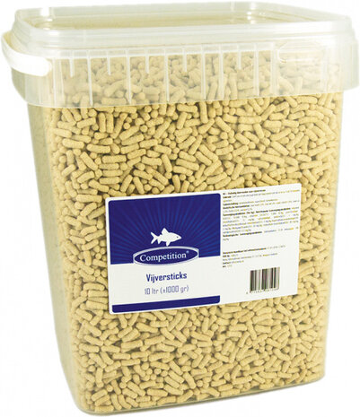 vijvervisvoer Sticks 10 liter/1000 gram cr&egrave;me