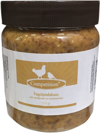 vogelpindakaas 550 gram bruin