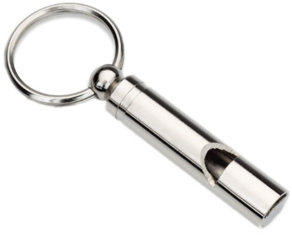 hondenfluitje staal zilver