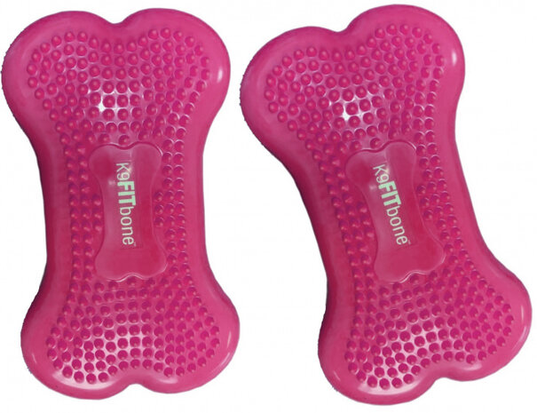 hondentrainer bot 29 x 16,5 cm PVC roze 2 stuks