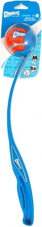 werpstok met bal Sport 18M 45 cm blauw