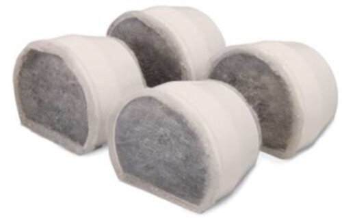 koolstoffilter drinkfontein 5,8 x 4,8 cm wit 4 stuks
