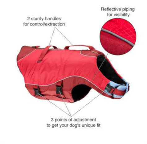 hondenzwemvest Kurgo Surf N Turf nylon maat L
