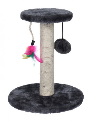 kattenkrabpaal 30 cm sisal grijs