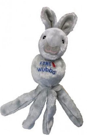 hondenknuffel Wubba Konijn pluche grijs