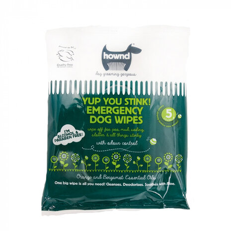 schoonmaakdoekjes hond 30 x 20 cm groen 5 stuks