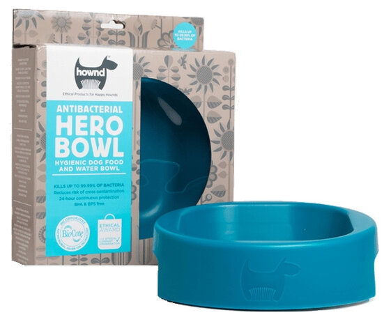 voerbak Hero 23 cm polypropyleen blauw mt L