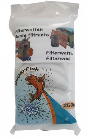 filterwatten katoen 250 gram wit