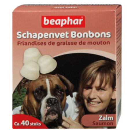 voedingssupplement Schapenvet bonbons zalm 40 stuks