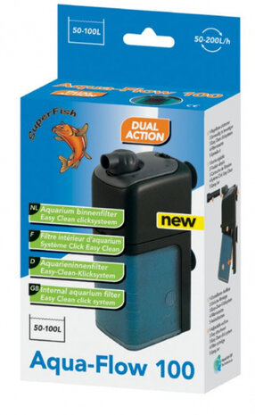 aquariumfilter Aqua-Flow 50-100 liter grijs/blauw