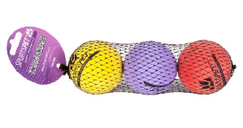 speelballen bounce 6,5 cm rubber 3 stuks