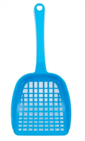 kattenbakschepje 26 cm blauw
