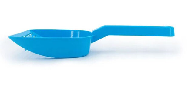 kattenbakschepje 26 cm blauw