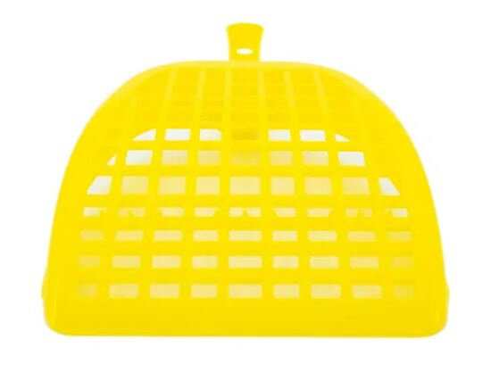 kattenbakschepje 26 cm geel