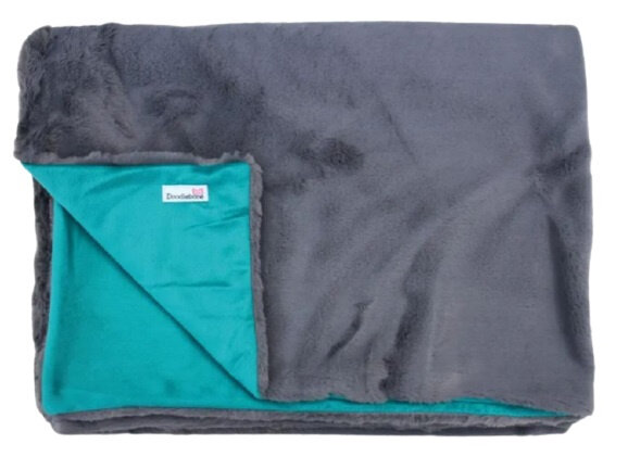 hondendeken 100 x 150 cm polyester grijs/blauw