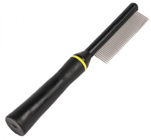 borstel Groom 22 x 3 cm nylon zwart/groen
