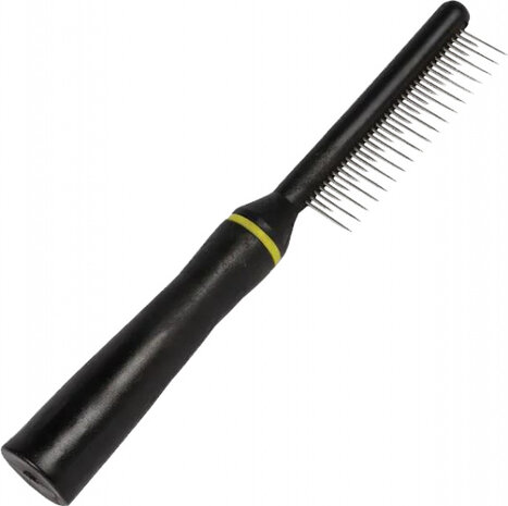 hondenkam Groom losse haren 22 x 3 cm zwart