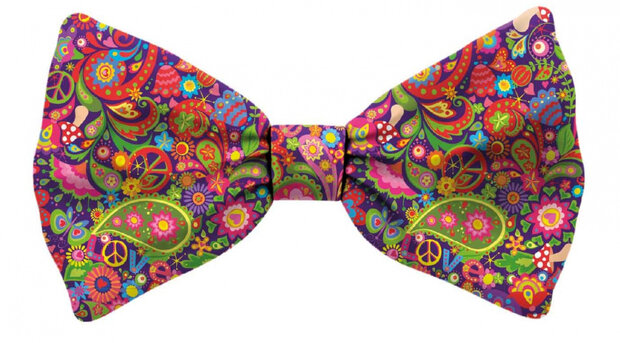 hondenvlinderdasje paisley polyester maat S