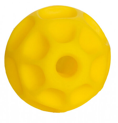 voerbal Dispensing Tetraflex 13 cm rubber geel