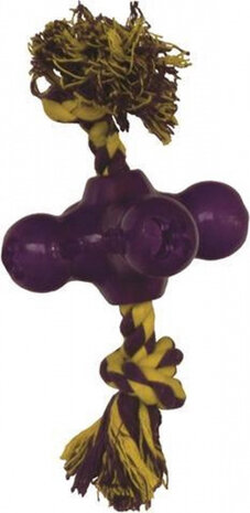 voerspeeltje Treat Dispensing Jack 10 cm rubber paars