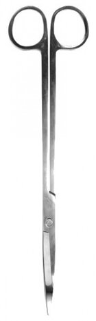 terrariumschaar 5,6 x 25 cm RVS zilver