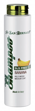 vachtshampoo Banana SLS Free Medium Coat 300 ml wit